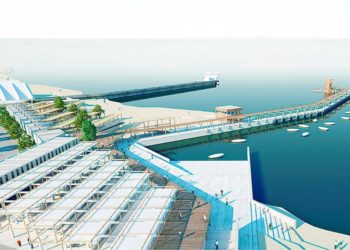 Playa de Pescadores: Muelle como extensión del malecón