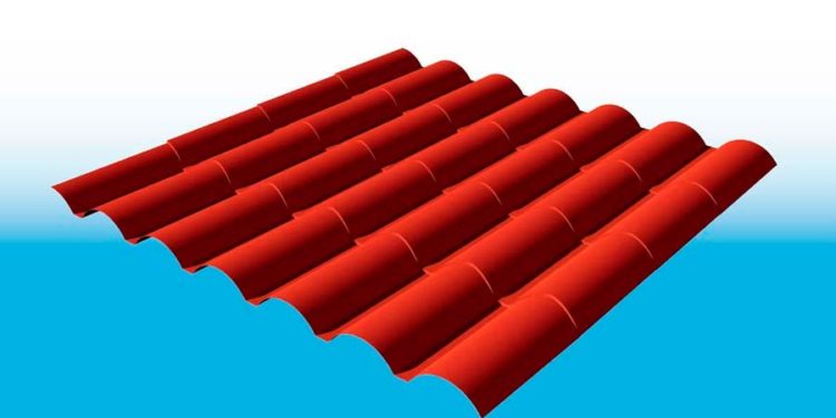 Calaminon: Cobertura metálica Teja 1010