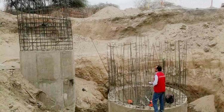 Identifican riesgos en obra  de saneamiento de S/ 54 millones en Catacaos