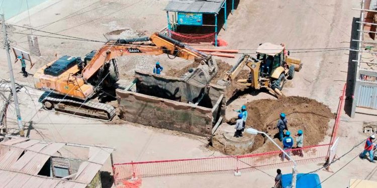 Reconstrucción: Obras de saneamiento en La Unión van al 90%