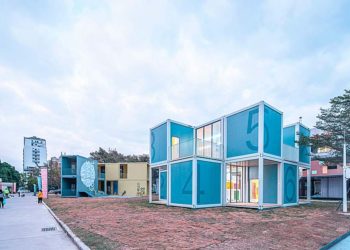 El estudio chino PAO construye una escuela emergente modular en tres días