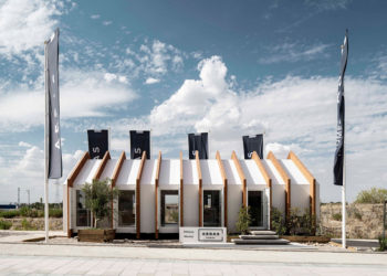 Prototipo de pabellón prefabricado para ventas u otros usos