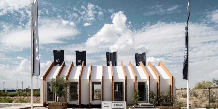 Prototipo de pabellón prefabricado para ventas u otros usos