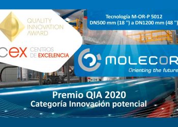 España: Molecor galardonada en la Categoría de Innovación Potencial del Premio QIA 2020