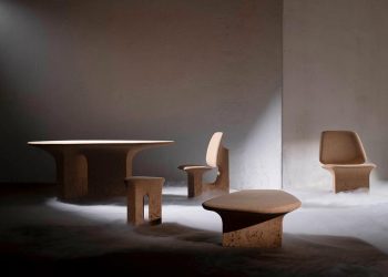 Muebles de corcho quemado