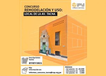 Concurso de anteproyecto para poner en valor local del centro de Lima del CAP entregará S/ 31,000 en premios