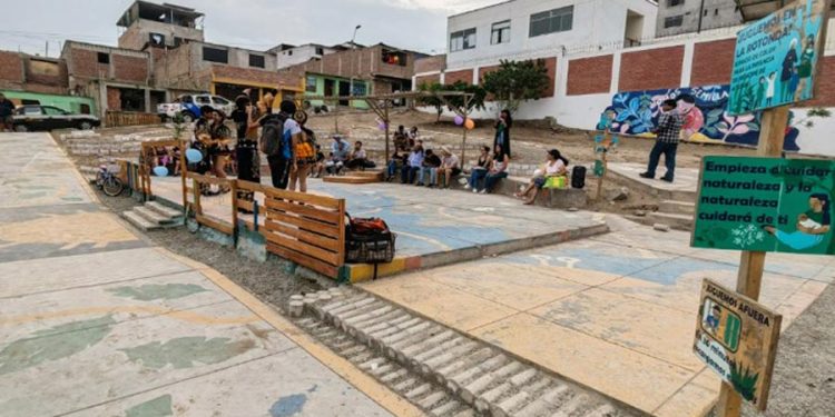 CAP – Regional Lima participó en la inauguración de dos proyectos “Valora Nuestro Barrio” en Villa El Salvador