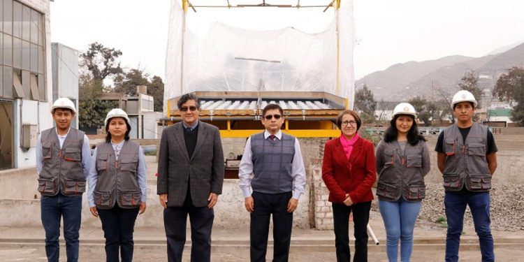 Investigadores de la UNI construyen simulador de lluvia que registra intensidades y caudal de precipitaciones