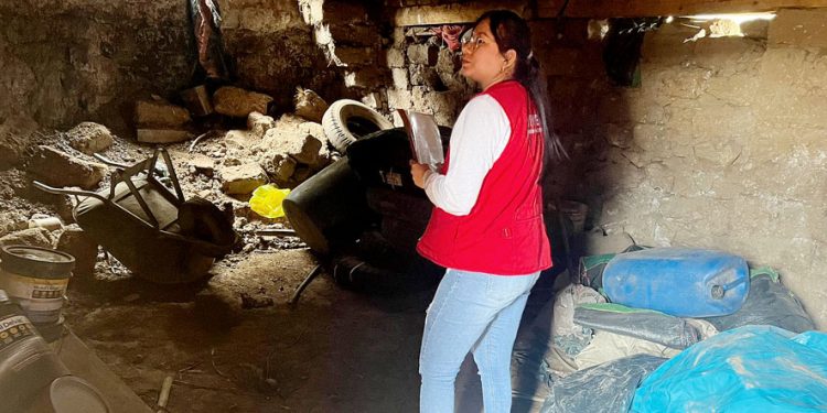 Evalúan daños en viviendas ocasionados por intensas lluvias en Cajamarca, Pasco, Apurímac y Amazonas