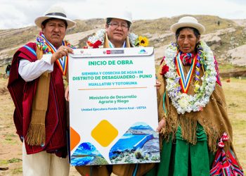 Puno: Invierten más de S/ 2 millones en infraestructura para la siembra y cosecha de agua