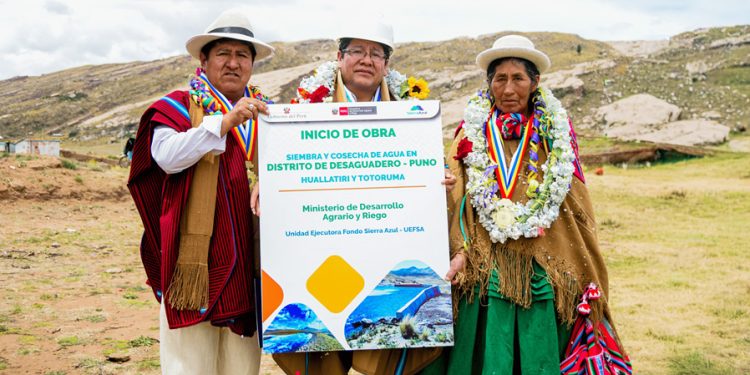 Puno: Invierten más de S/ 2 millones en infraestructura para la siembra y cosecha de agua