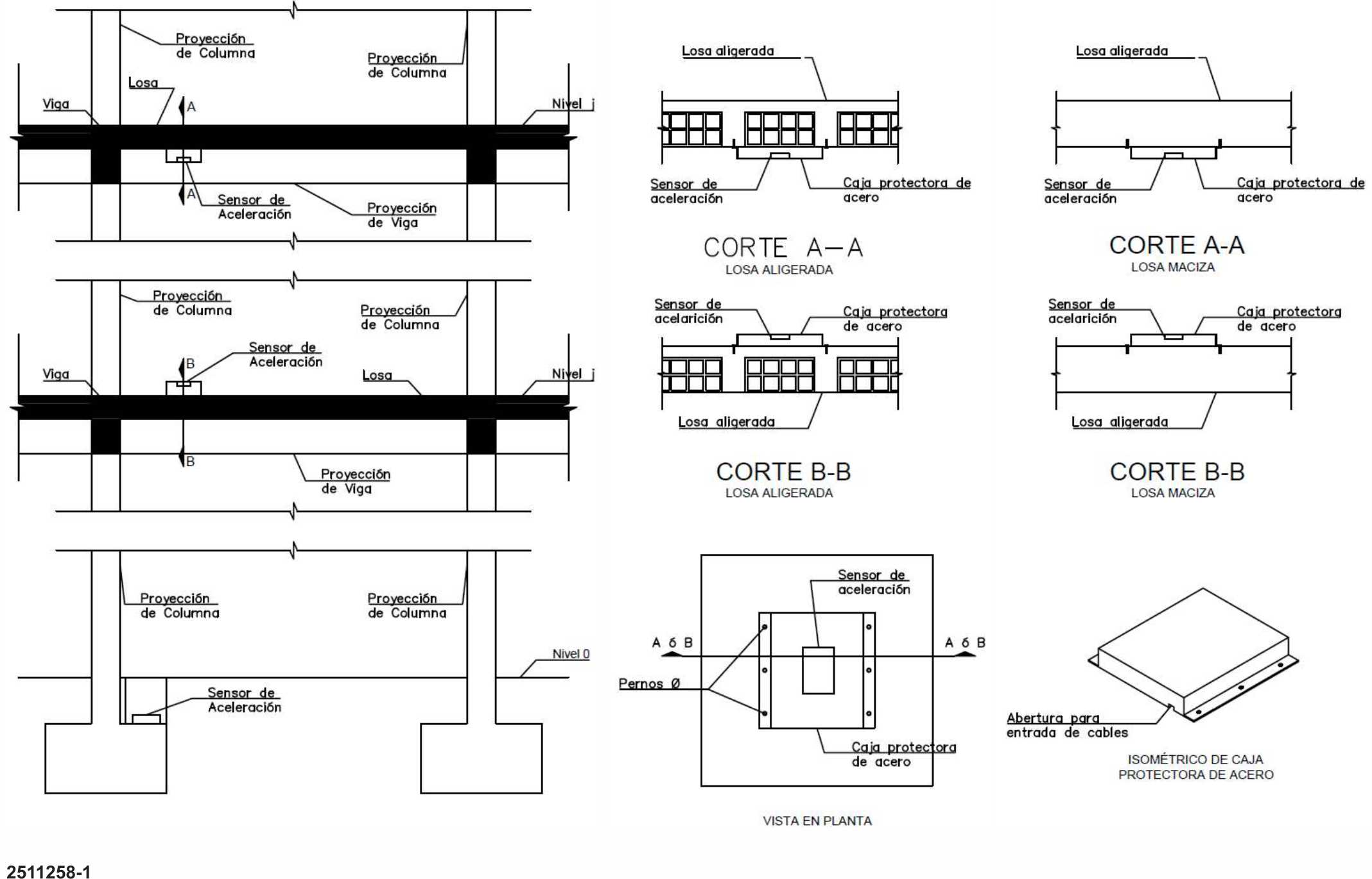 Anexo IV - Disposición de los equipos acelerométricos en la edificación