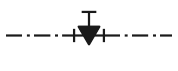 Símbolo: Válvula de compuerta