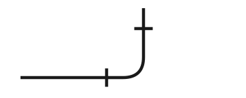 Símbolo: Codo de 90°